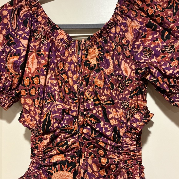 ❤️‍🔥CLEARANCE ❤️‍🔥 NWOT Ulla Johnson Floral Cotton Midi Dress, Size US 6 - Picture 6 of 8